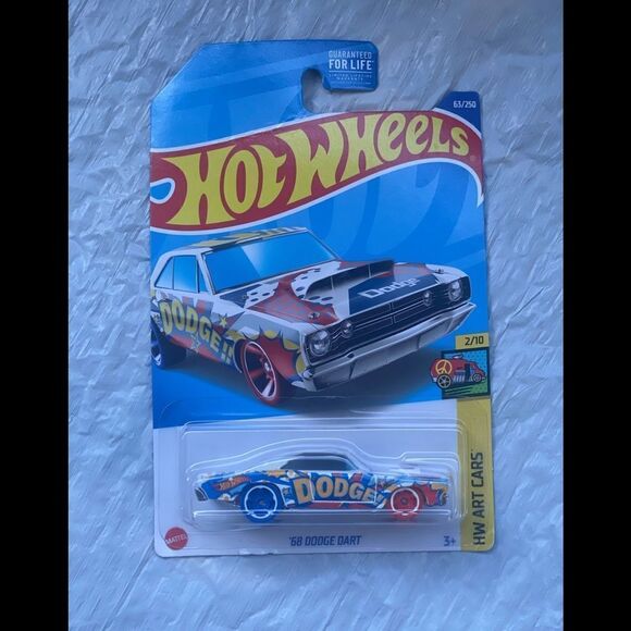 2022 - Hot Wheels NIP - '68 Dodge Dart (White) - Art Cars 
2/10 - Picture 2 of 3